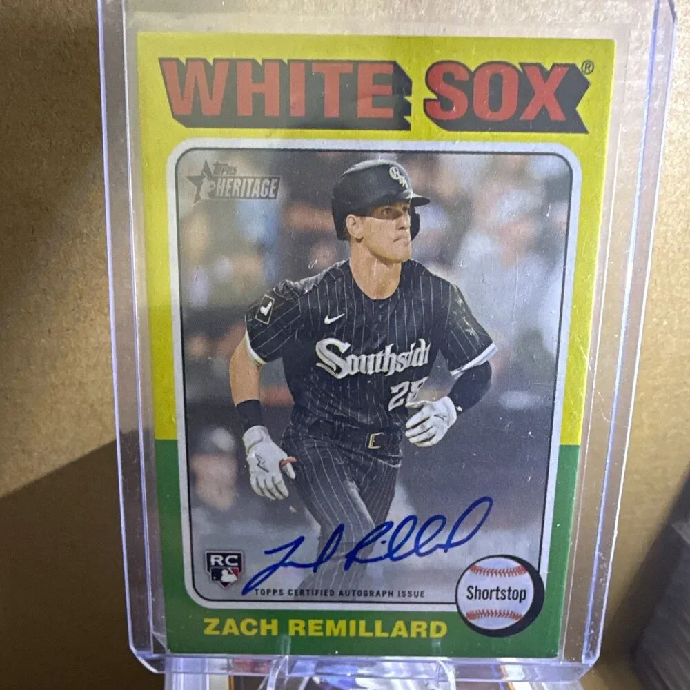 2024 Topps Heritage HN Real One Auto Zach Remillard ROA-ZR RC White Sox